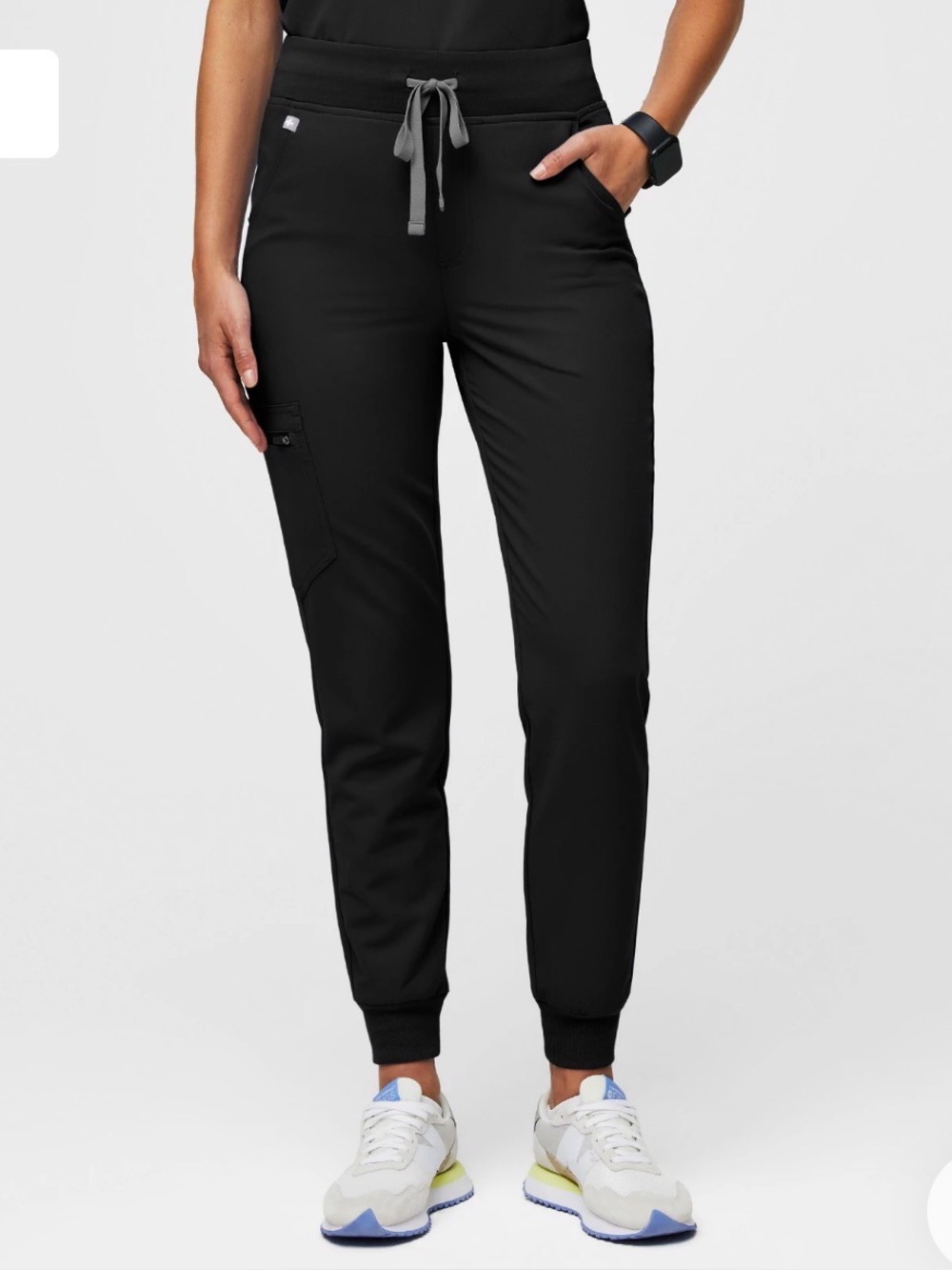 Figs Women's Black Cargo Pants with Utility Pocket